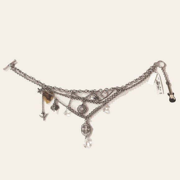 Lucky Brand Layered Chandelier Charm Necklace - Picture 1 of 9